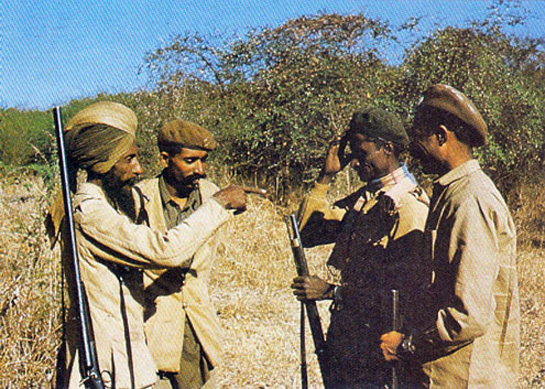 Pugee Haidu, instructing forest guards.